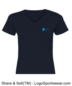 LAT Ladies Fine Jersey V-Neck T-Shirt Design Zoom